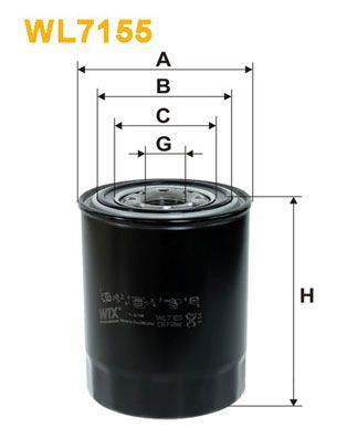 WIX FILTERS Масляный фильтр WL7155